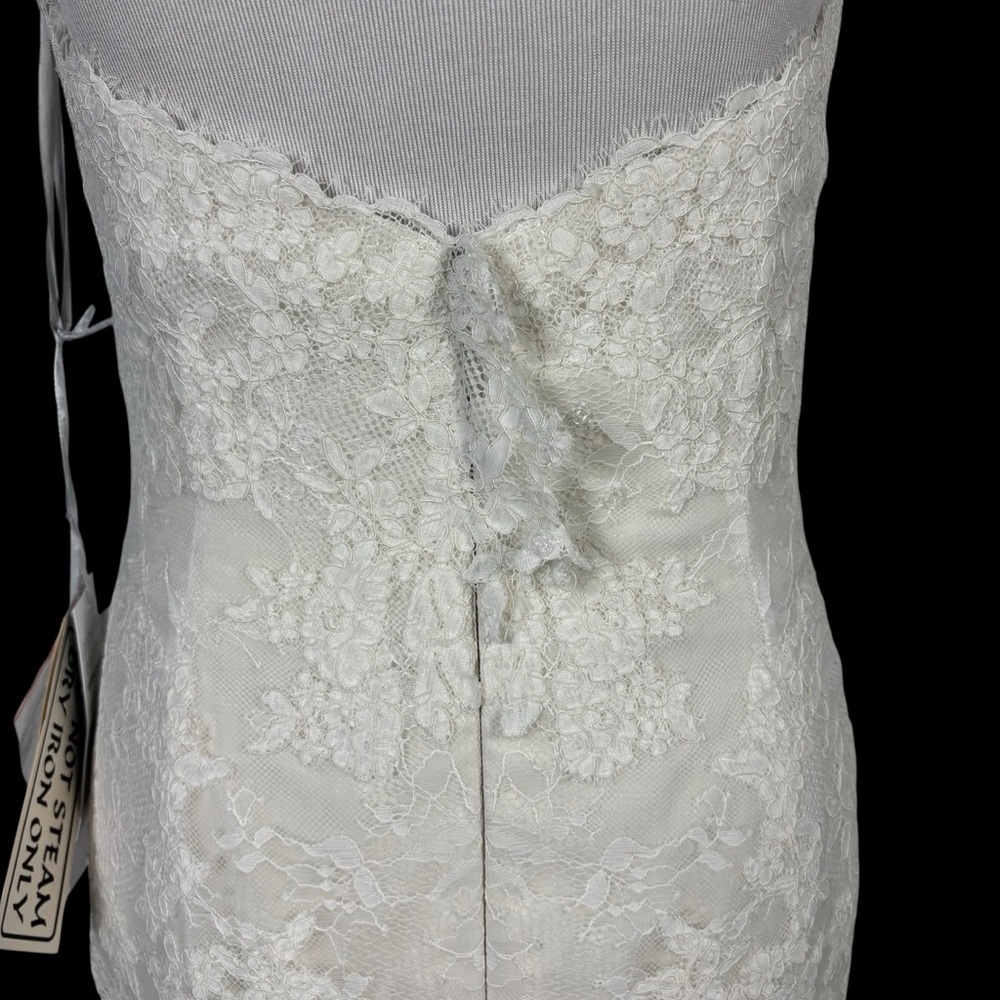 WTOO 19706 Curvalicious Ivory Oyster Lace Sweetheart Wedding Dress Size 8 NWT - Picture 5 of 14